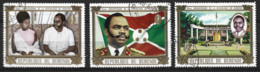 Burundi  1970  SG  593-5  Anniversary Of Republic   Fine Used - Used Stamps