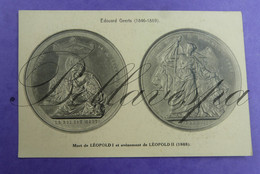 1846- Elsene-1889 -Ixelles  Édouard Louis Geerts Sculpteur  Exposition Medaille D'art.  Horta Tombe Medaille D'Art - Ixelles - Elsene