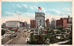 Cleveland - Public Square, Showing Superior And Euclid Ave. - Cleveland