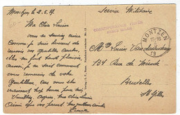 Griffe MONTZEN 19 - Plombières - Correspondance Privé Armée Belge - Sur Carte Souvenir De KAPELLEN ( Germany ) Bleyberg - Fortune Cancels (1919)