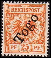 1897 - 1898. Togo 25 Pf. REICHSPOST. Hinged. (Michel 5) - JF518413 - Togo
