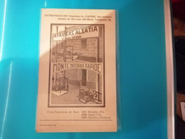 68 - SAINT-LOUIS - Atelier S.a.r.l ALSATIA  - Monte Matériaux Rapide - Carte Publicitaire - Saint Louis