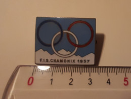Broche Championnat Monde Ski FIS Chamonix 1937 - Winter Sports
