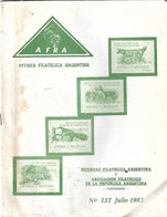 Revista Filatelica N° 137-S.F.A Y A.F.R.A. Fusionadas - Espagnol (desde 1941)
