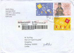 Portugal Air Mail Cover With 2018 International Physics Olympiad Stamps - Lettres & Documents