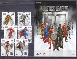 Portugal 2020 Justice League Characters (stamps 6v+SS/Block) MNH - Ungebraucht