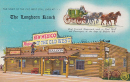 Moriarity New Mexico, Route 66 , Longhorn Ranch Museum Of The Old West, C1940s/50s Vintage Postcard - Ruta ''66' (Route)