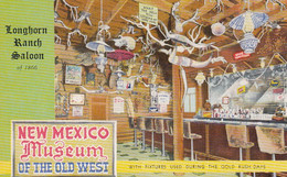 Moriarity New Mexico, Route 66 , Longhorn Ranch Museum Of The Old West, C1940s/50s Vintage Postcard - Ruta ''66' (Route)