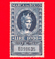 ITALIA - Usato - Fiscale - Marca Da Bollo - Minerva - 1000 Lire - Steuermarken