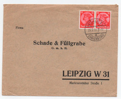 Brief,  Leiptig, "Schade & Füllgrube", MeF, Gel. 1934, 2. Exemplar - Covers & Documents