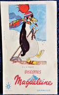 Buvard - BISCOTTES MAGDELEINE- N° 4 " Le Pingouin " . - Mostaza