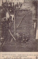Delcampe - REF14.303   PARIS XX° LES ZEPPELINS SUR PARIS. CRIMES ODIEUX DES PIRATES  BOCHES EFFONDREMENT D'UNE MARQUISE - Paris (20)
