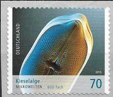 2016 Allem. Fed. Deutschland  Mi. 3205-6**MNH   Kieselalge (600-fache Vergrößerung) Odermennig-Blüte (40-fache Vergrößer - Unused Stamps