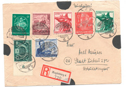 Einschreiben, Magdeburg, 4,MeF, Gel.1944, Nach Stadt Libau, - Covers & Documents