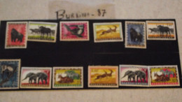 TIMBRE, RUANDA URUNDI, 1959, SERIE X12, Ex Colonies BELGES, NON OBLITERES - Nuevos