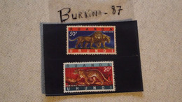 TIMBRE, RUANDA URUNDI, 1961, SERIE X 2,  Ex Colonies BELGES, NON OBLITERES - Unused Stamps