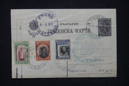 BULGARIE - Affranchissement Surchargés Sur Entier Postal En 1917 - L 118975 - Postcards