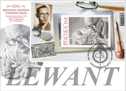 2021.10.22. Czesław Słania 100th Birthday Anniv, Polish-born Postage Stamp And Banknote Engraver - FDC - Ungebraucht