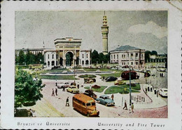 ► AUTOCAR BUS  - Istanbul  1940/50s Turkiye Turkey  (Pli En Coin) - Buses & Coaches