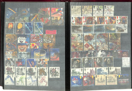 [5876]B/TB//O/Used-c:146e-Grande Bretagne 1991-92 - Tb Lot Obl/Used, 2 Pages, B/TB (rien Vérifié), Peintures & Tableaux, - Used Stamps