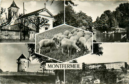 Montfermeil * Souvenir Du Village * Cpa 5 Vues * Moulin à Vent Molen - Montfermeil