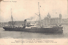 VILLE DE TUNIS PAQUEBOT - Passagiersschepen