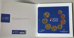 ITALIA 2022 SERIE DIVISIONALE 8 MONETE FDC CON 2 EURO DANTE ALIGHIERI BLISTER - Collections