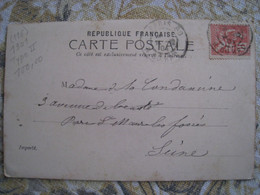 Entier Postal N° 116 Sur Carte Postale. - Cartes Précurseurs