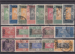 TOGO : SERIE COMPLETE COCOTIER N° 101/118 OBLITERATIONS CHOISIES - COTE 50 € - Usados