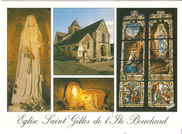 CPM 37 EGLISE SAINT GILLES DE L'ILE BOUCHARD MULTIVUES LIEU DES APPARITIONS - Semblançay