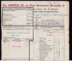 240/36 -  POIDS RECONNU à ROANNE-COO - Lettre De Voiture Gare De ROANNE-COO 1941 Vers AISEAU Lambusart - Autres