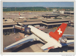 ZÜRICH - Flughafen Zürich - Kloten, Airport,  Swiss Air 1995, Vollstempel Admont, Ö - Kloten