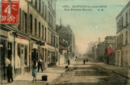 Montreuil Sous Bois * La Rue étienne Marcel * Commerces Magasins - Montreuil