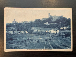 Cartolina Camino Monferrato Panorama 1940 - Alessandria