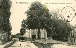 Montfermeil * La Rue De Chelles Et Rue Du Moulin * Attelage - Montfermeil