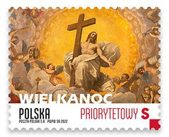 Poland 2022 / Easter, Glory Of The Resurrected Jesus - Fresco By Guido Reni, Chapel Cathedral Italy / MNH** New!!! - Unused Stamps