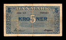 Dinamarca Denmark 5 Kroner 1944 Pick 35a (1) BC- G - Danemark