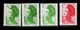 - FRANCE - 1986 - YT N° 2423 + 2483 + 2615 / 2616 - ** - Libertés De Delacroix - TB - Unused Stamps