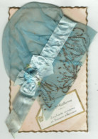 CPA - FANTAISIE - SAINTE CATHERINE - Grand Bonnet Tissu Bleu, Ruban Paillettes - - Sint Catharina