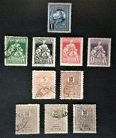 1918-1922   10 X Zwangzuschlagmarken / Timbru De Ajutor - Revenue Stamps