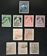 1918-1922   10 X Zwangzuschlagmarken / Timbru De Ajutor - Fiscaux