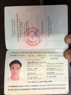 VIET NAM-OLD-ID PASSPORT  VIET NAM-name-NGUYEN DUY THANH-2013- LECENSE-1pcs - Collections