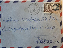 Nouvelle Calédonie - Nouméa - 17f Campagne Contre La Faim Seul Sur Lettre - Lettre Avion Pour La France - Septembre 1963 - Oblitérés