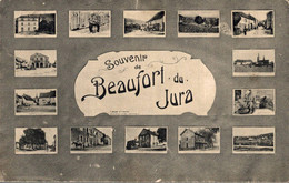 N°26605 Z -cpa Beaufort Du Jura -multivues- Cachet Convoyeur Au Verso- - Beaufort