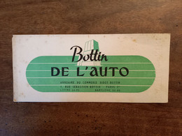 Ancien Buvard " Bottin De L'auto " - Auto's