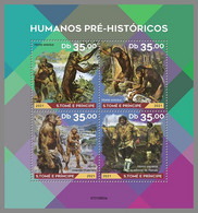 SAO TOME 2021 MNH Prehistoric Humans Prähistorische Menschen Humains Prehistoriques M/S - OFFICIAL ISSUE - DHQ2213 - Vor- U. Frühgeschichte
