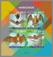 SAO TOME 2021 MNH Bats Fledermäuse Chauves-souris M/S - OFFICIAL ISSUE - DHQ2213 - Pipistrelli
