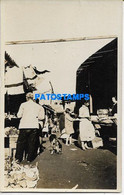 183204 CHILE SANTIAGO EL MERCADO MARKET YEAR 1935 POSTAL POSTCARD - Chili