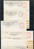 5 Cartes D' OUGREE + Rode Frankeerstempel *0120 B875 - Renory Ougrée - Note De Crédit - SOCIETE BELGE DE L'AZOTE Et Des - ...-1959