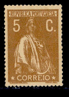 ! ! Portugal - 1917 Ceres 5 C (Perf. 15x14) - Af. 227 - MH - Unused Stamps